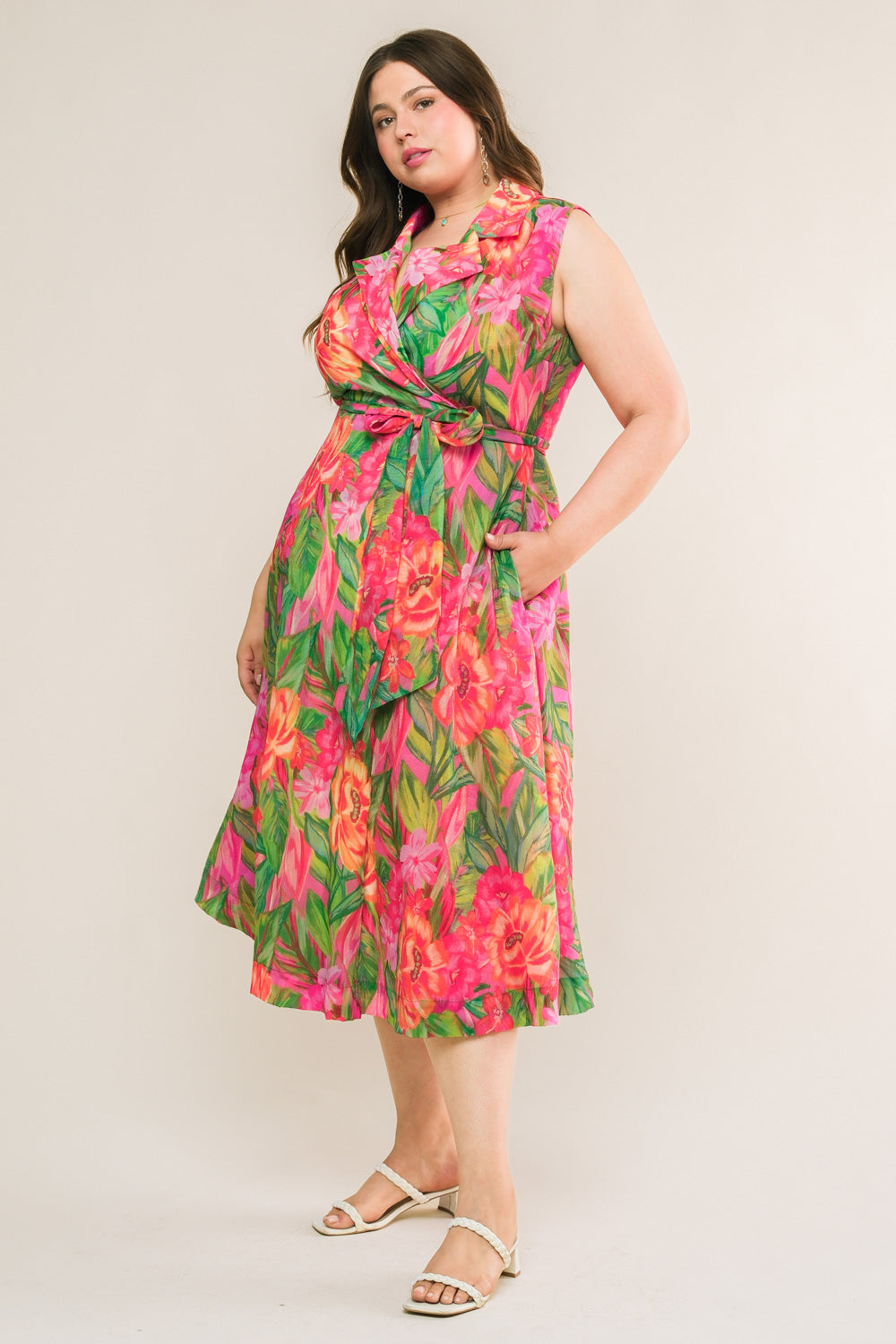 EVERYDAY DREAMS WOVEN MIDI DRESS Flying Tomato